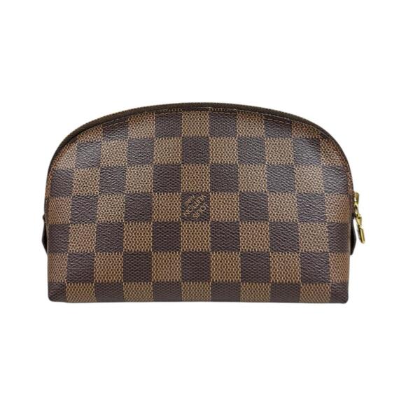 LOUIS VUITTON Authentic Brown Damier Canvas Pochette Pouch - Picture 2 of 8
